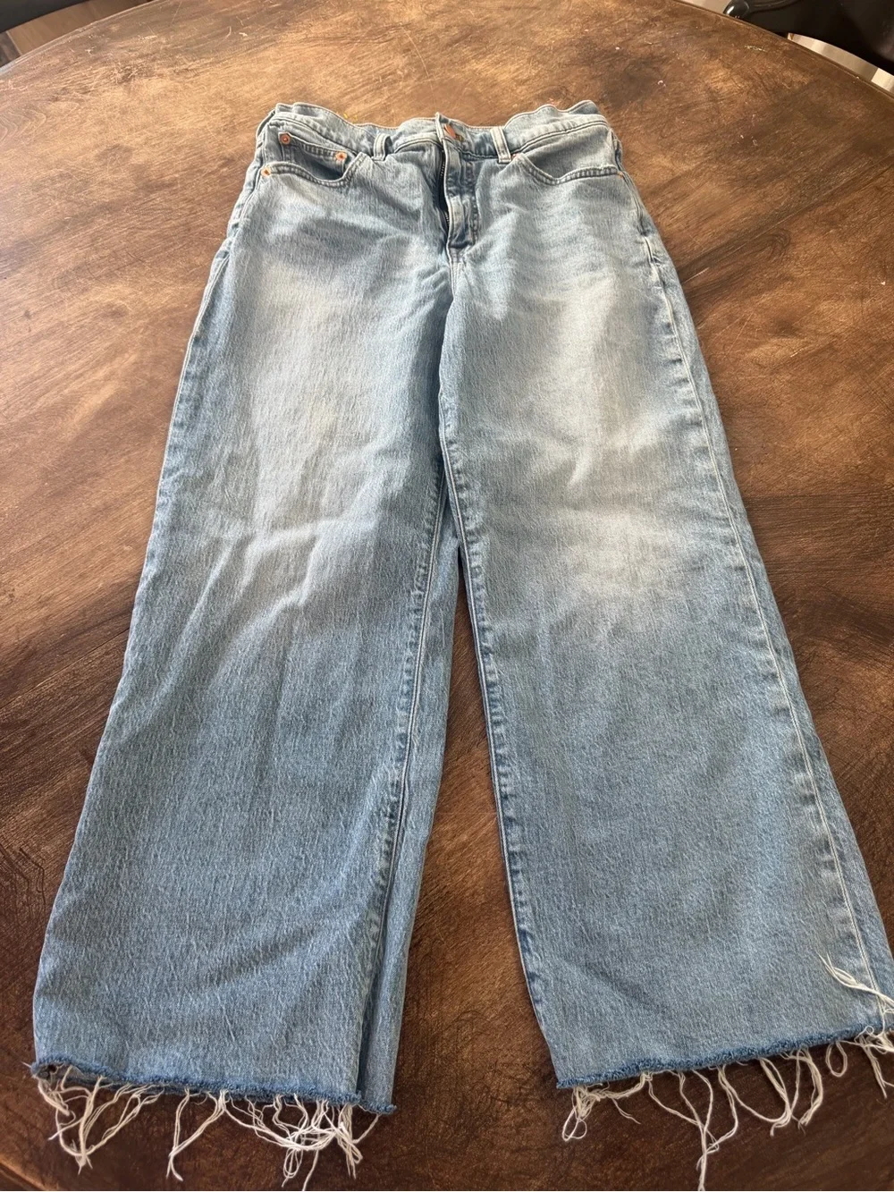 J. Crew Light Blue Wide-Leg Jeans